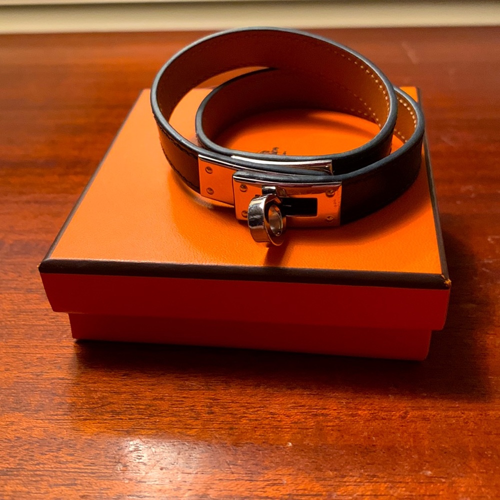 Kelly Double Tour Bracelet with silver Kelly closure